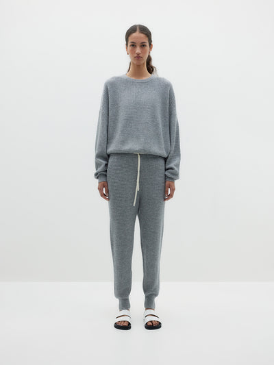waffle merino cashmere knit