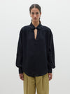 gathered yoke detail shirt