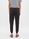 bassike classic slim tapered trackpant in black