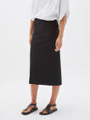 bassike longerline bandage skirt in black