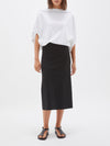 bassike longerline bandage skirt in black