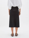 bassike longerline bandage skirt in black