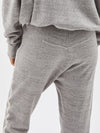 bassike slub fleece regular trackpant in grey marl