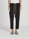 bassike easy pull on drapey pant in black