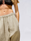 linen slouch drawstring pant