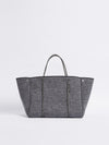 bassike state of escape carry all in charcoal marl