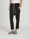 bassike easy pull on drapey pant in black