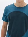 bassike dot t.shirt in petrol w/ charcoal dot