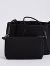 bassike state of escape petite guise tote bag in blackout
