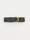 wide braided leather belt