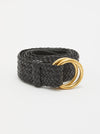 wide braided leather belt
