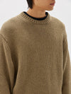 chunky crew neck knit