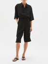 viscose twill utility playsuit