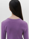 slim superfine rib long sleeve t.shirt