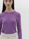 slim superfine rib long sleeve t.shirt