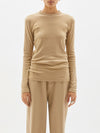 slim superfine rib long sleeve t.shirt