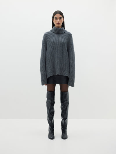 chunky oversized turtleneck