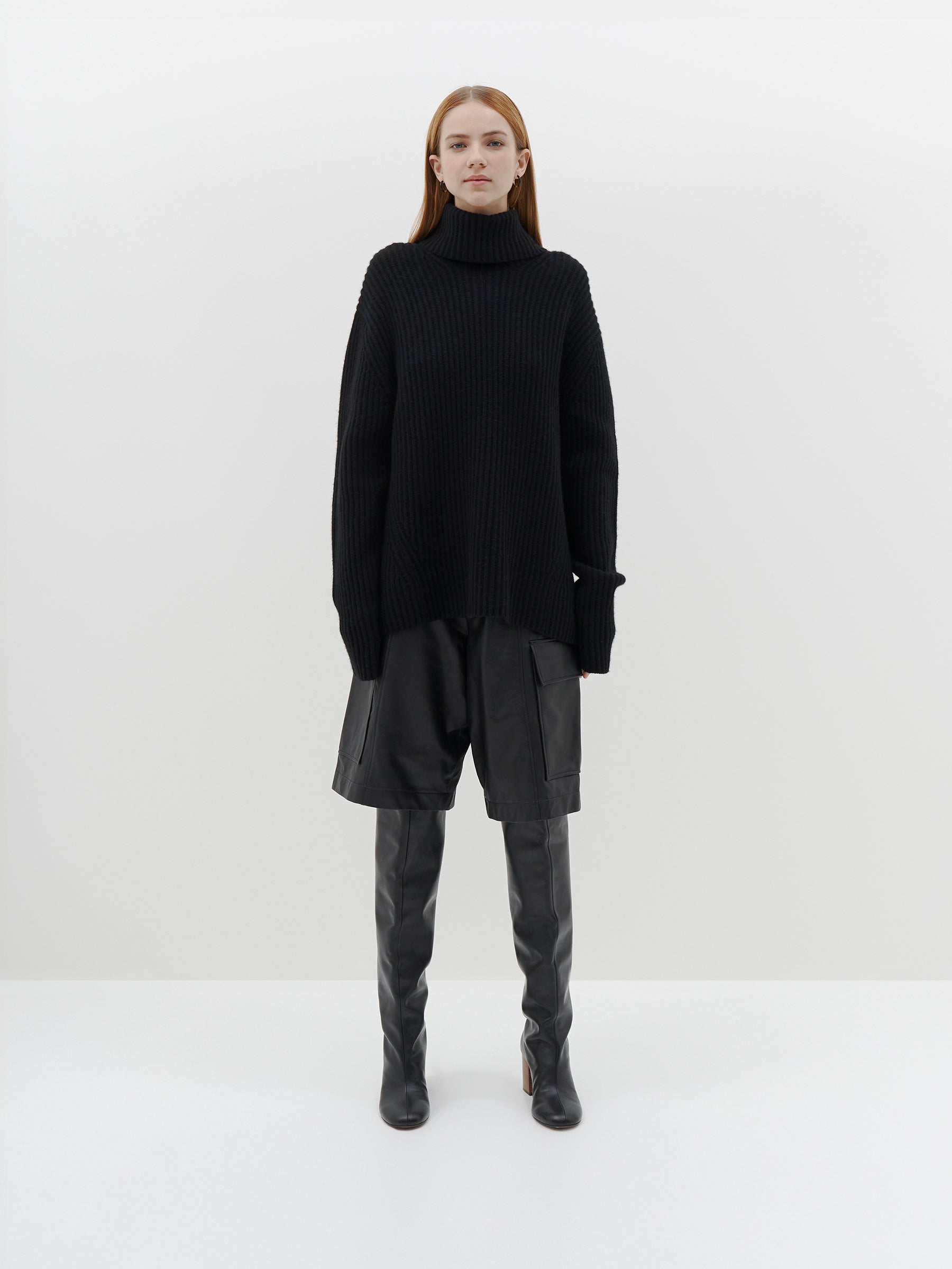Black deals baggy turtleneck