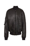 leather bomber jacket