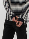 stripe slouch long sleeve t.shirt