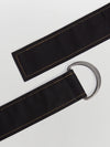 contrast stitch gabardine belt