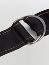 contrast stitch gabardine belt