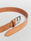 contrast stitch leather belt