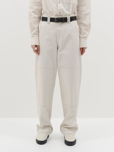 organic twill double knee pant