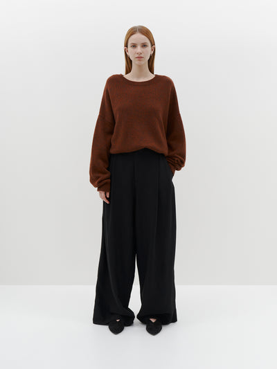 carded cashmere knit