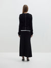 stretch tubular flared skirt