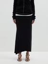 stretch tubular flared skirt