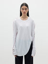 scoop hem layering long sleeve t.shirt