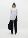 scoop hem layering long sleeve t.shirt