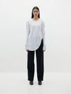 scoop hem layering long sleeve t.shirt