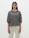 stripe boxy short sleeve t.shirt