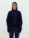 contrast detail engineered knit