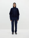 contrast detail engineered knit