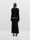 contrast detail layering knit