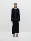 contrast detail layering knit