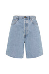 mid rise denim short