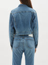 organic cropped denim jacket