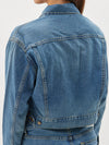 organic cropped denim jacket
