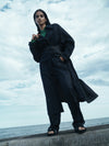 cotton linen denim trench