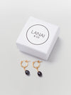 lanai & co black pearl drop earrings