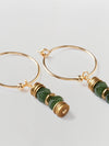 lanai & co green jade drop earrings