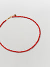 lanai & co red java glass necklace