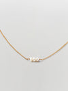 the line of sun triple pearl necklace