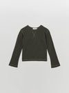 mini rib heritage waffle long sleeve t.shirt