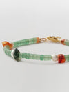 pigna moss agate and pearl bracelet
