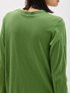 regular scoop hem long sleeve t.shirt